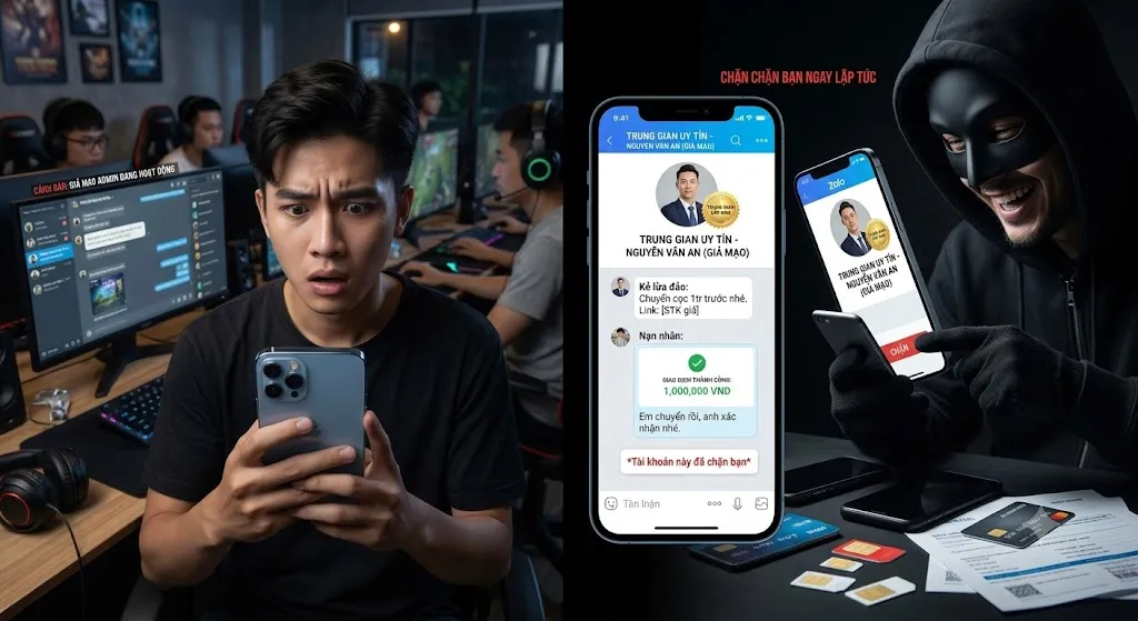 Chiêu trò 2: Giả mạo Admin có tiếng - fake toàn bộ tên tuổi avatar để đào lửa