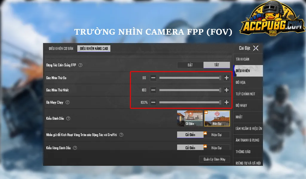 Trường nhìn camera FPP