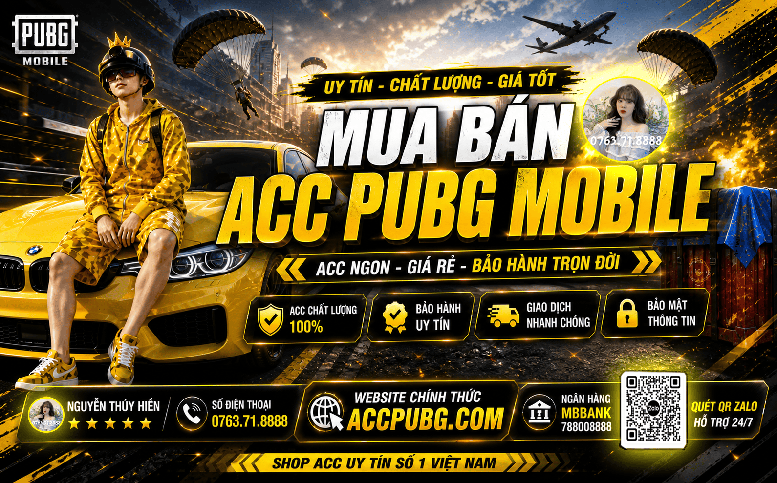 Acc pubg Mobile giá rẻ - uy tín - chất lượng