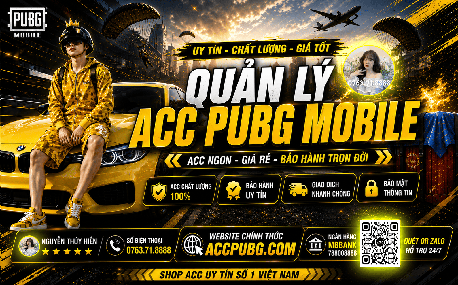 Acc pubg Mobile giá rẻ - uy tín - chất lượng